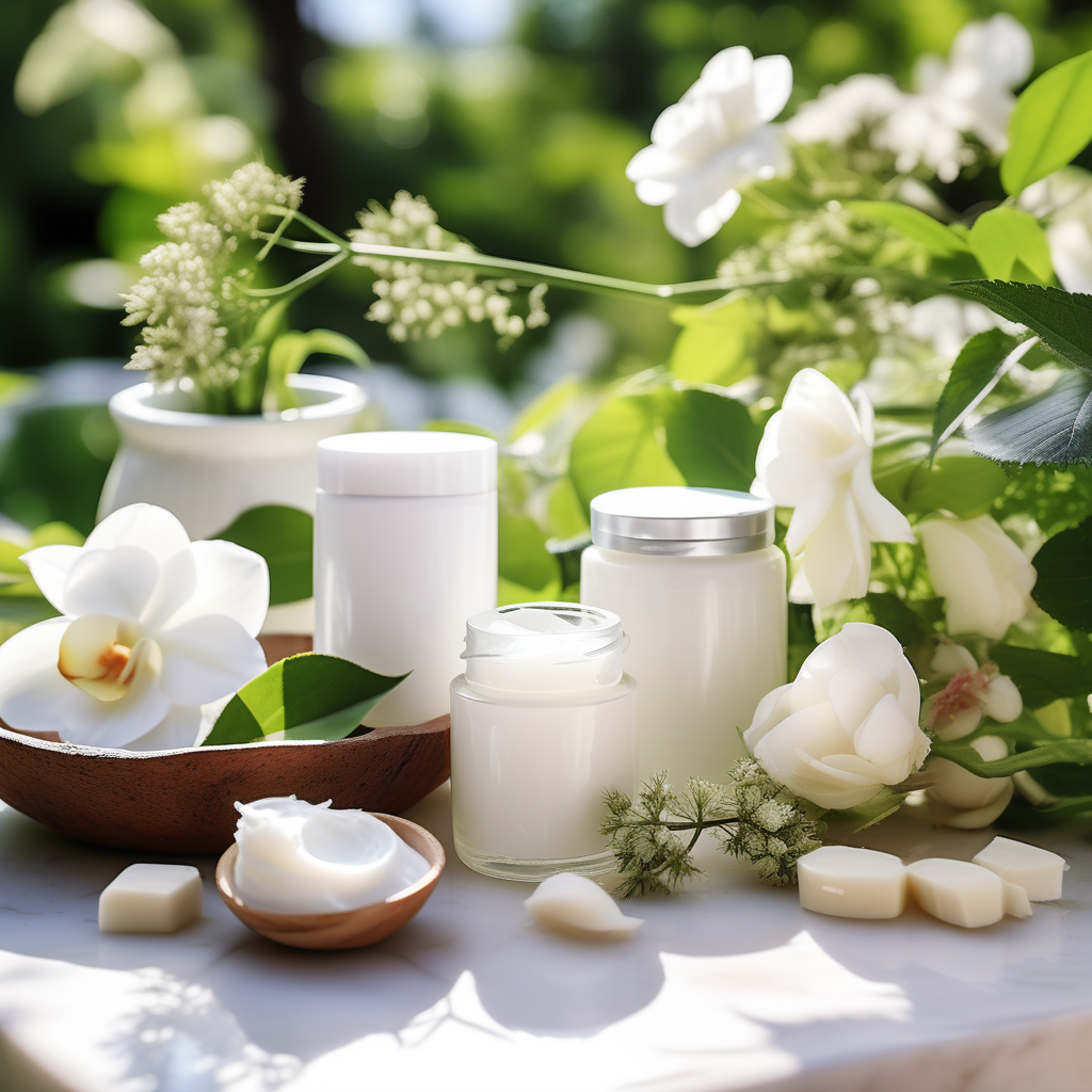 natural-creams-on-the-table-in-the-garden-281422823