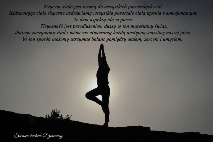 Fizyczne ciało jest bramą do wszystkich pozostałych ciał. Uzdrawiając ciało fizyczne uzdrawiamy wszystkie pozostałe ciała łącznie z emocjonalnym. Te dwa aspekty idą w parze. Fizyczność jest przedłużeniem duszy w ten .png