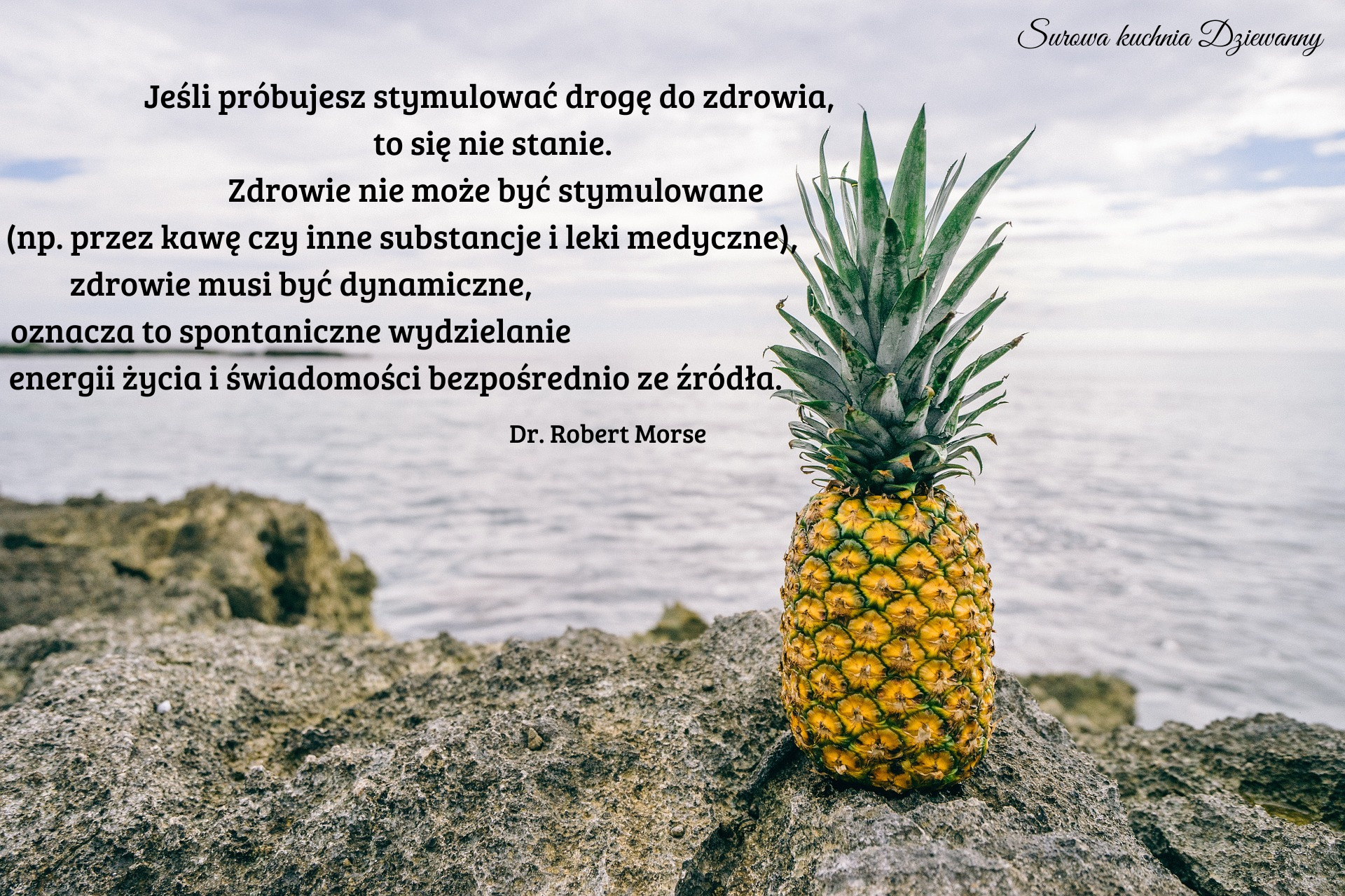 Jeśli próbujesz stymulować drogę do zdrowia, to się nie stanie. Zdrowie nie może być stymulowane (np. przez kawę czy inne substancje i leki medyczne), zdrowie musi być dynamiczne, oznacza to spontaniczne wydzielanie